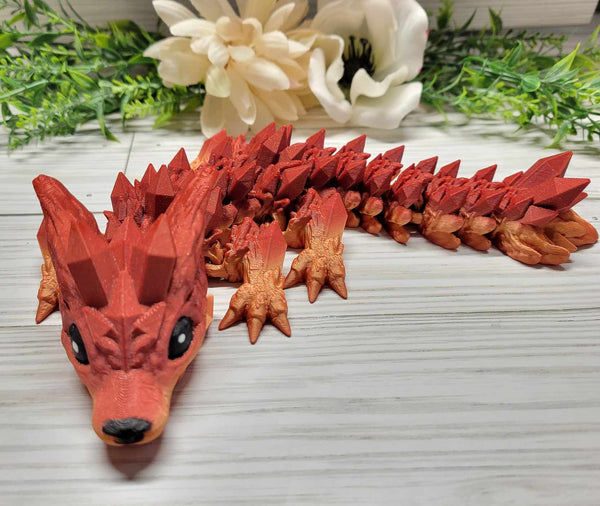 Articulated Baby Wolf Fidget Dragon Toy