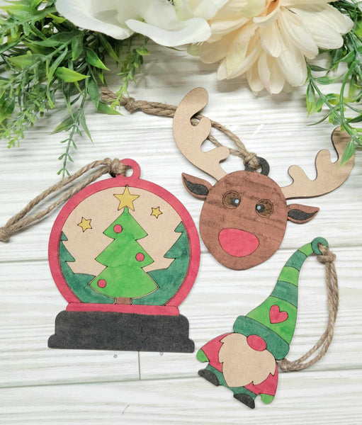 Mini Christmas Ornament Craft Bundle Kit