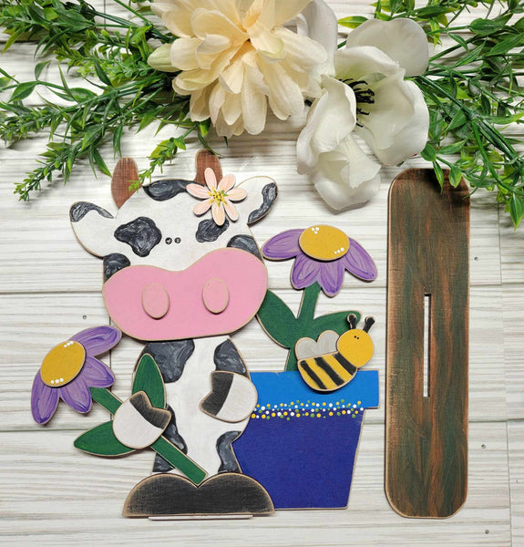 Sweet Holstein Cow Shelf Sitter Craft Kit