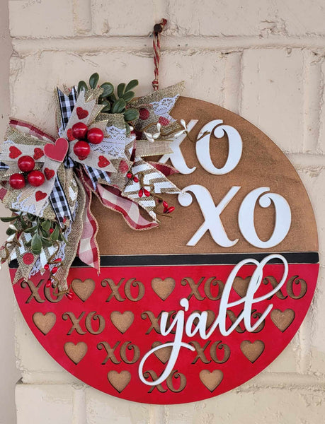 XOXO Wreath Door Hanger Craft Kit