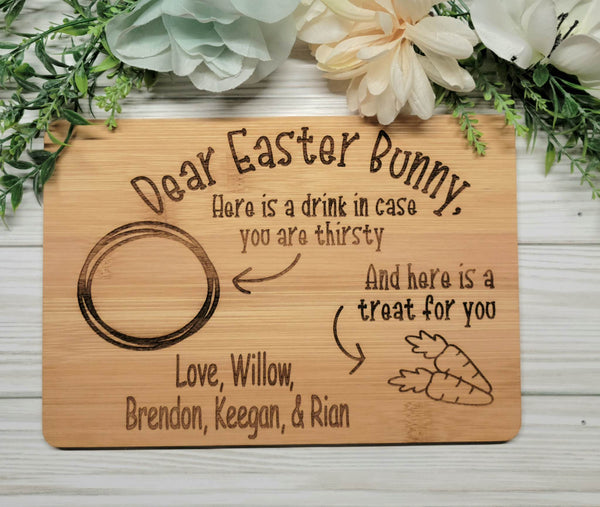 Dear Easter Bunny Snack Tray