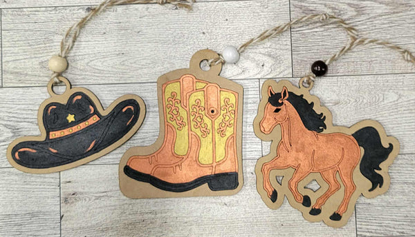 Cowboy Christmas Ornament Craft Kit