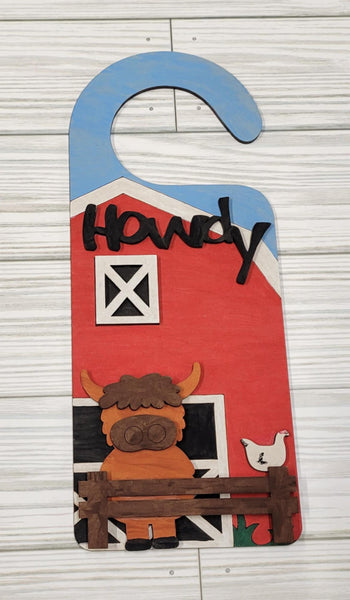 "Highland Cow" Door Hanger Craft Kit