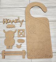 "Highland Cow" Door Hanger Craft Kit