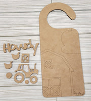 "Tractor" Door Hanger Craft Kit