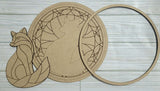 Faux Stained Glass Fox Wood Craft Kit