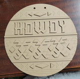 Howdy Door Hanger Craft Kit