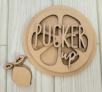 Pucker Up Lemon Tiered Tray Craft Kit