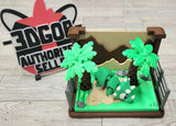 3D printed Jurassic World Set