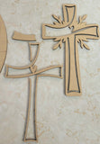 Thankful Grateful Blessed Cross Door Hanger Craft Kit