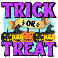 Personalized Trick or Treat Tote Bag