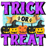 Personalized Trick or Treat Tote Bag