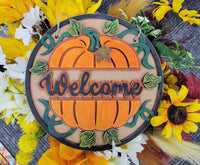 Craft Class: Pumpkin Welcome Door hanger