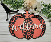 Pumpkin Welcome Sign