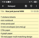Mini Winter in Blue Junk Journal Bundle