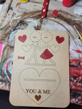 You & Me Valentine Stick figure Craft Kit