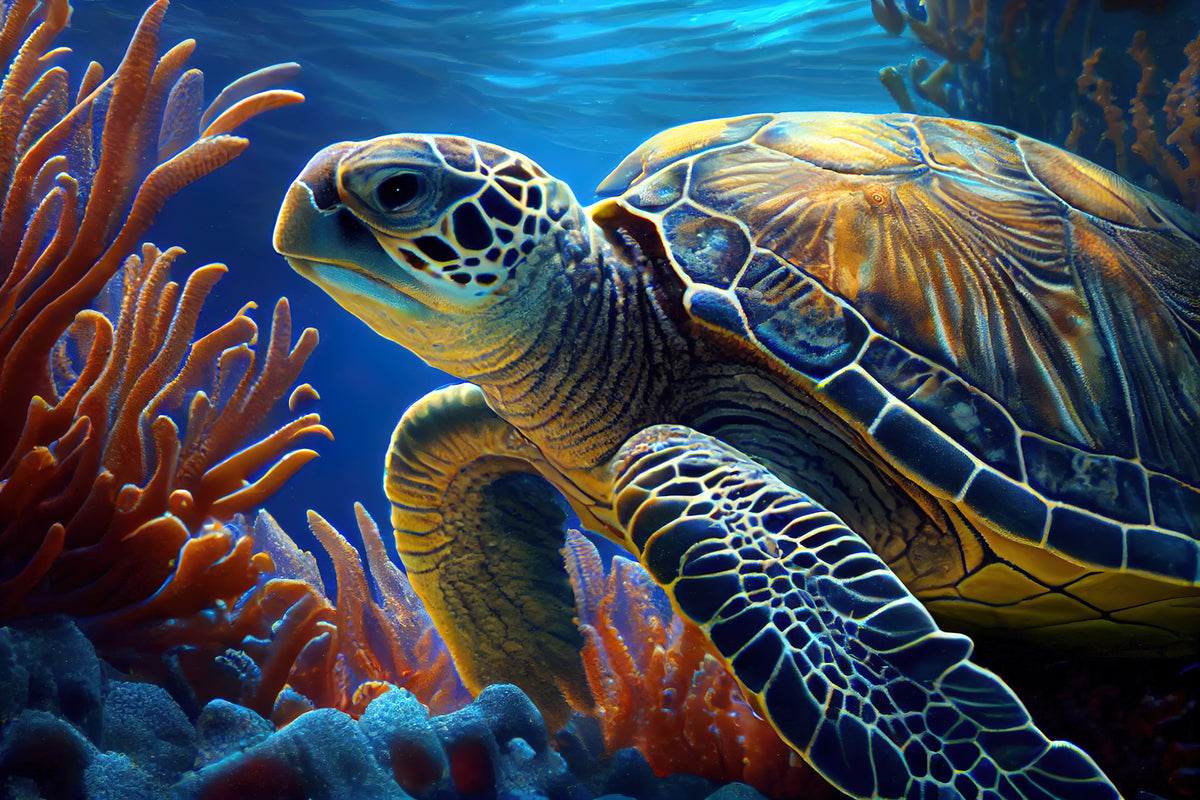 Deep Sea Turtle 20 oz. Tumbler – CraftingShapes