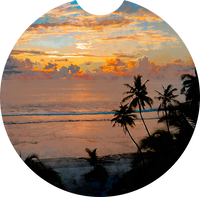 Palm Beach Sunset Car Coasters