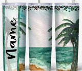 Aqua Beach 20oz Skinny Tumbler