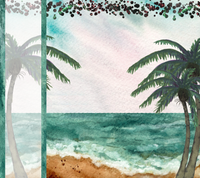 Aqua Beach 20oz Skinny Tumbler