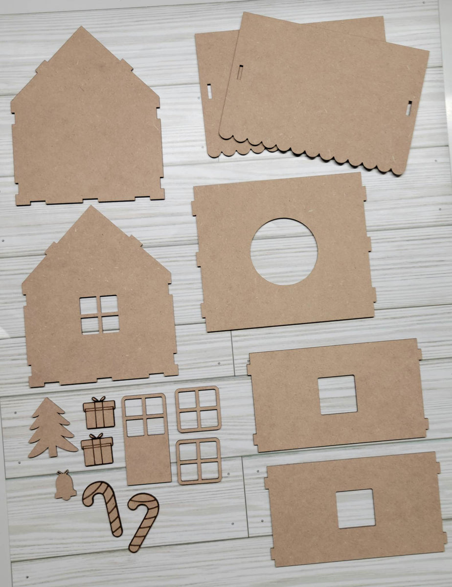 Gingerbread Treehouse Kit Gingerbread House Kit – CraftingShapes