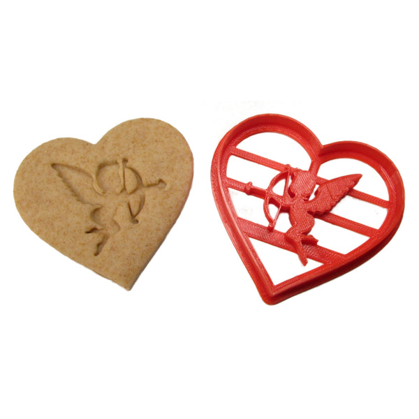 Cupid Heart Cookie Cutter