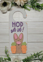 Hop On In Door Hanger Craft Kit