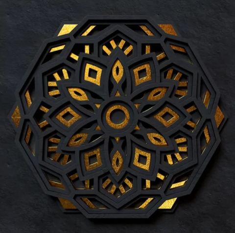Mandala 3D Layered Wood Craft Kit – CraftingShapes