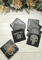 Slate Customized 4 piece Coaster Set