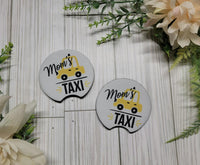 Mom's Taxi Car Coaster Set
