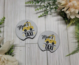 Mom's Taxi Car Coaster Set