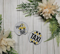 Mom's Taxi Car Coaster Set