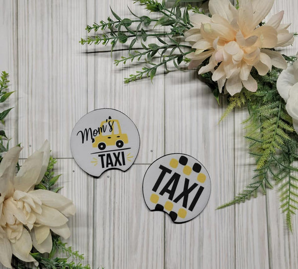 Mom's Taxi Car Coaster Set
