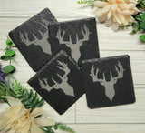 Slate Customized 4 piece Coaster Set