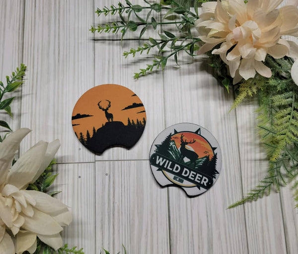 Deer Hunting Car Coaster Sets